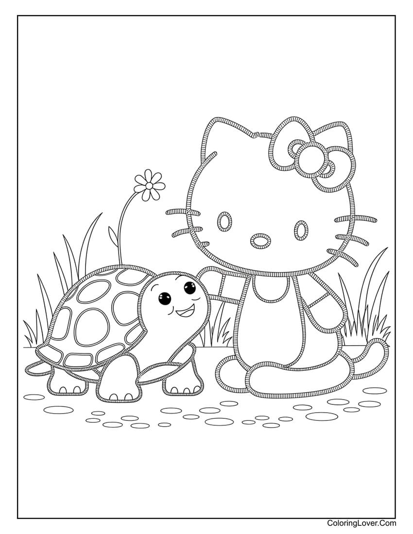 Printable Hello Kitty Coloring Pages Free