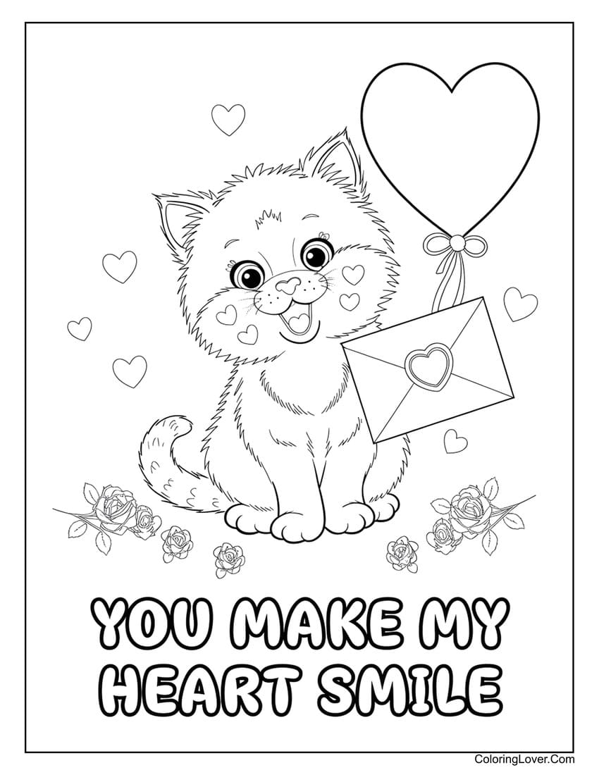 Valentines Coloring Pages Free Printable
