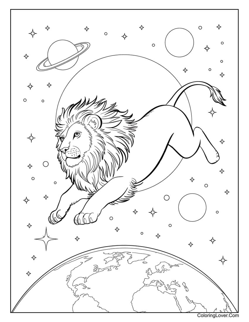 54 Lion Coloring Pages Free Printables For All Ages 