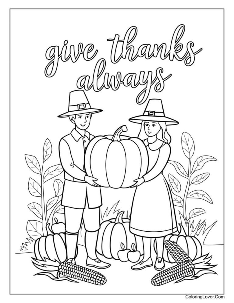 54 Thanksgiving Coloring Pages Free Printables For All Ages 
