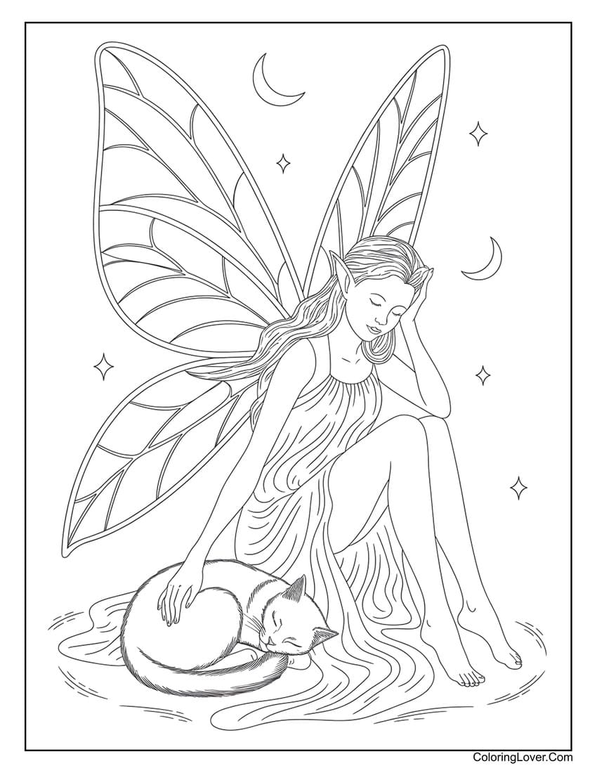 55 Fairy Coloring Pages Free Printables For All Ages 