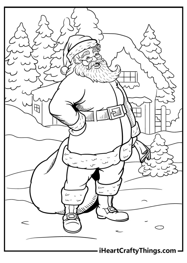 55 Santa Claus Coloring Pages 100 Free Printable Sheets 