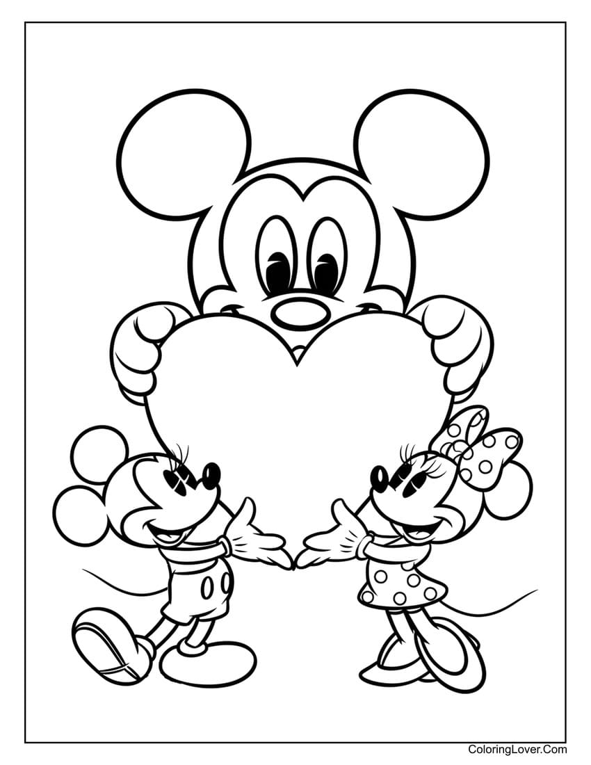 Minnie Mouse Printable Coloring Pages Free