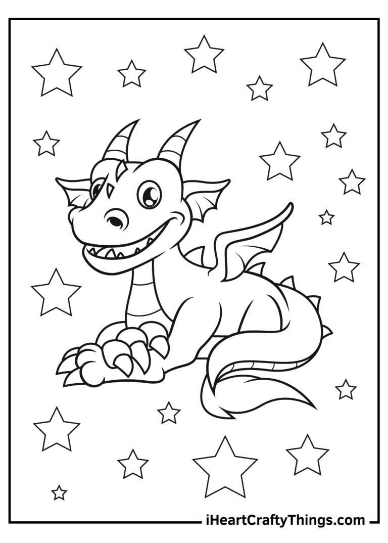 58 Dragon Coloring Pages Printable Free PDFs For Kids 