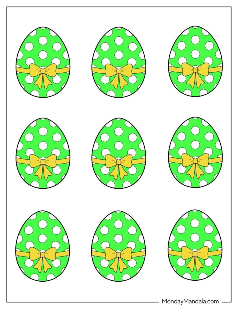 58 Easter Egg Templates Free PDF Printables 