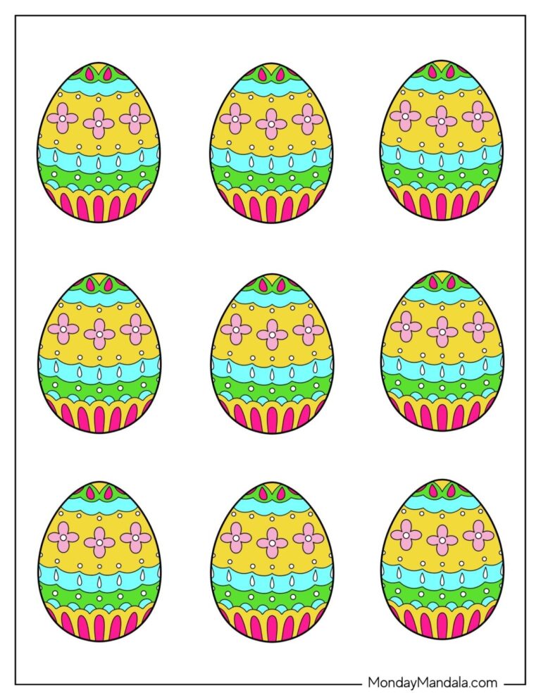 58 Easter Egg Templates Free PDF Printables 