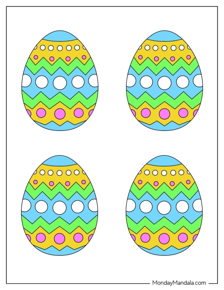 58 Easter Egg Templates Free PDF Printables 