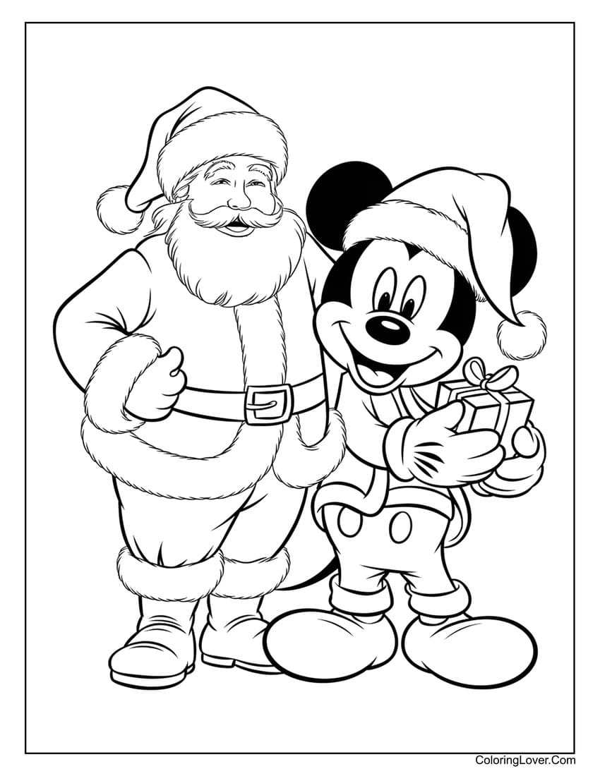 Free Printable Coloring Pages Santa Claus