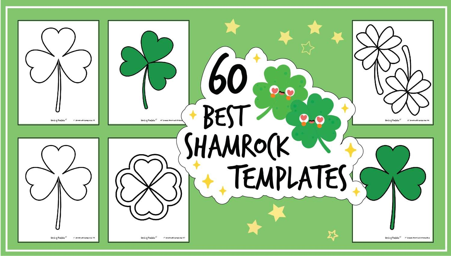 60 Best Shamrock Templates World Of Printables