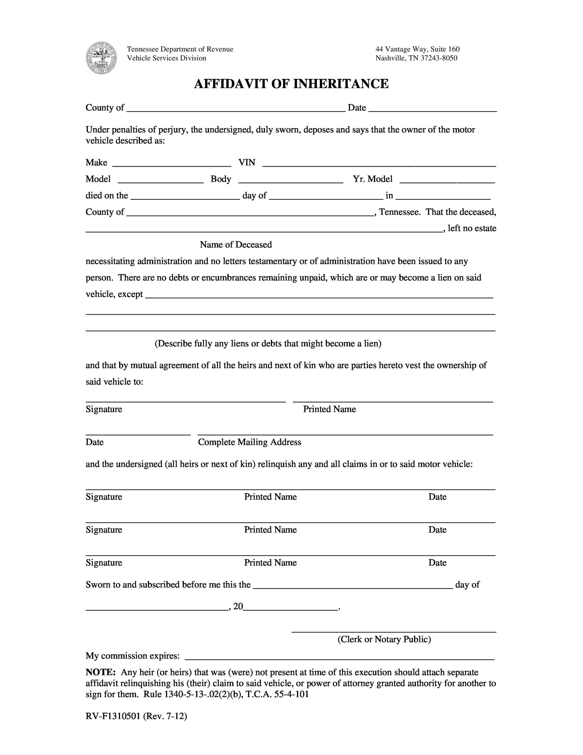 60 Free Affidavit Templates U0026 Forms Word PDF TemplateLab