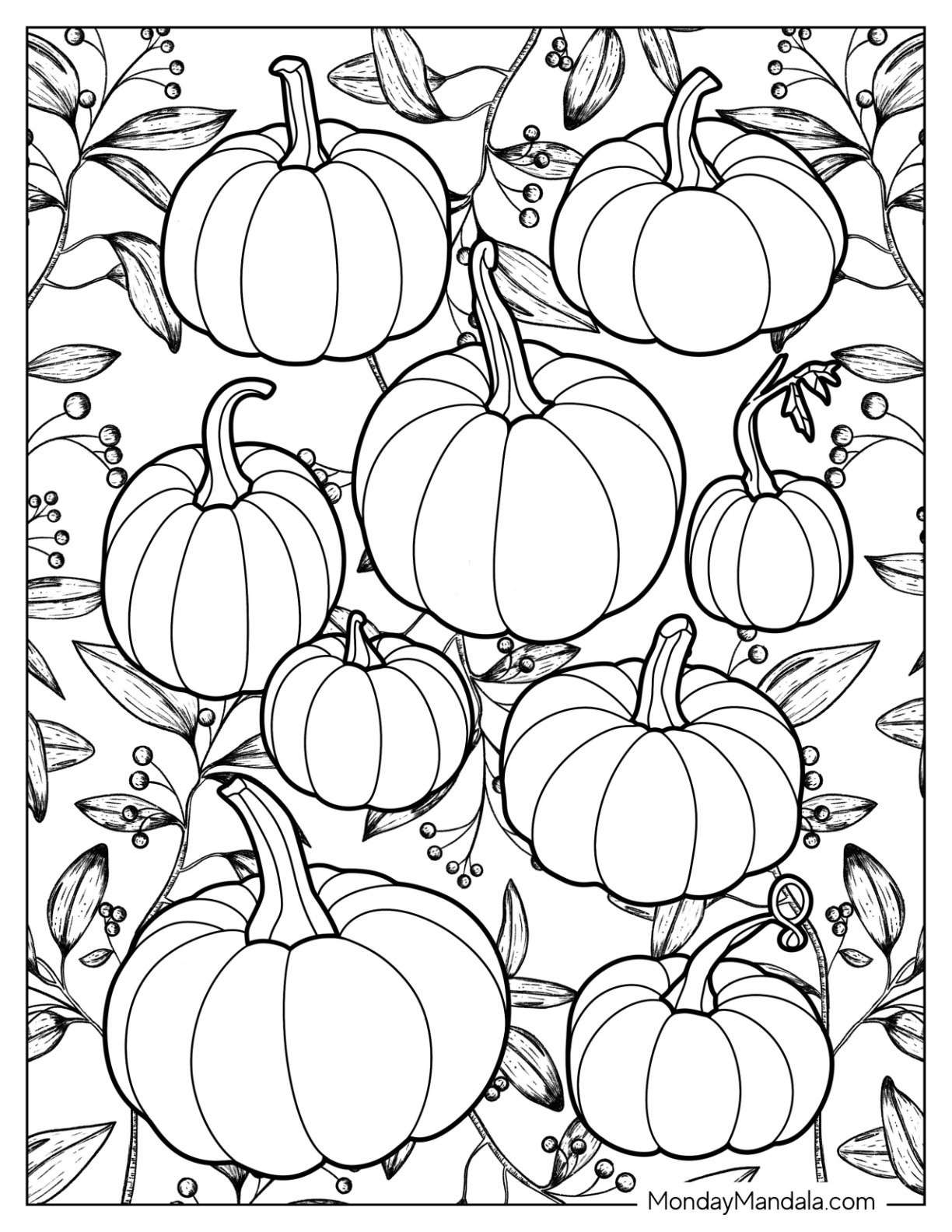 Free Pumpkin Printables To Color