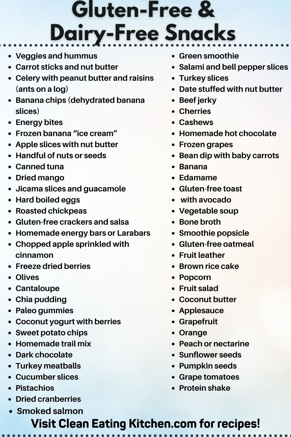 65 Gluten Free U0026 Dairy Free Snacks Free PDF Download 