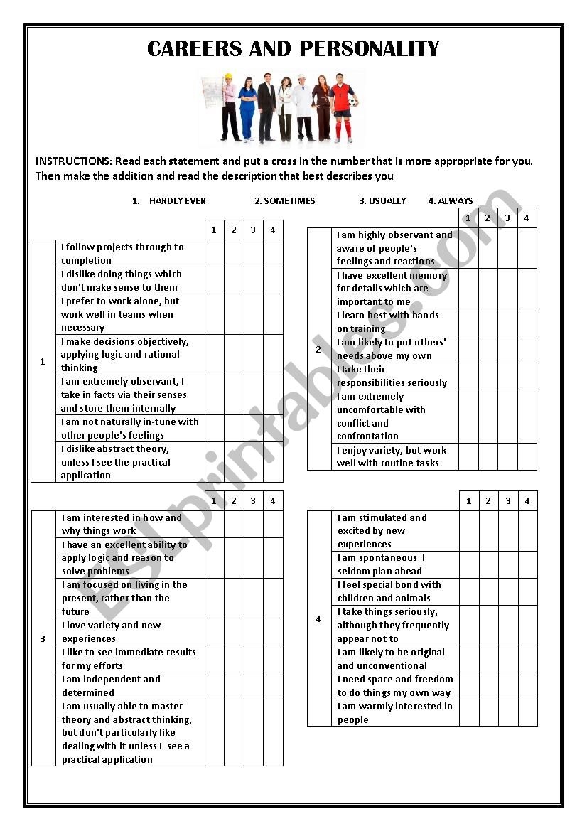 7 Free Career Aptitude Tests You Can Take Online Today Worksheets Library