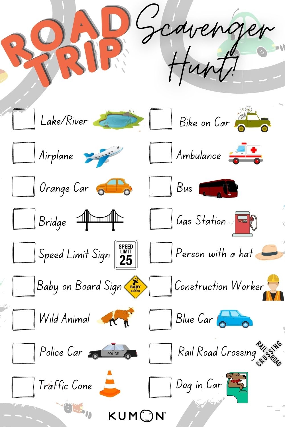 Free Printable Car Games