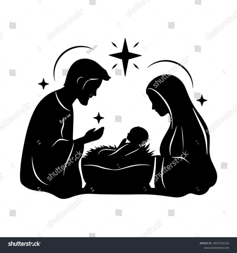 7 Thousand Nativity Scene Silhouette Royalty Free Images Stock 