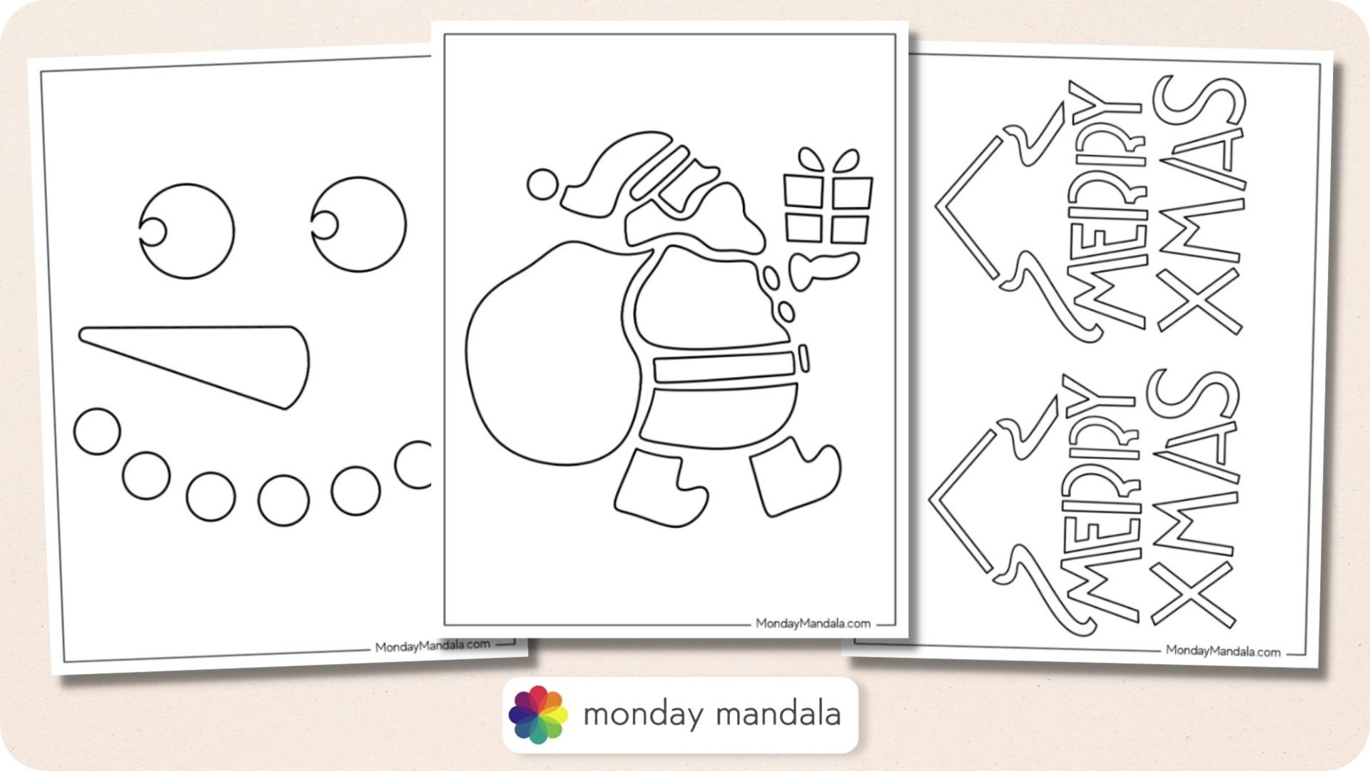 74 Christmas Stencils Free PDF Printables 