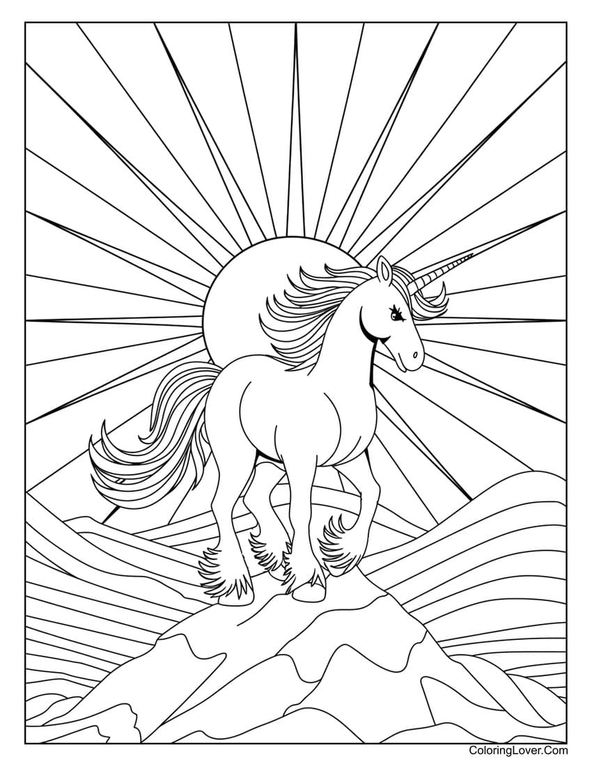 76 Unicorn Coloring Pages Free Printables For All Ages 