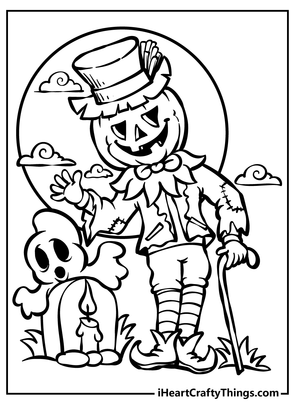 Free Printable Colouring Pages Halloween