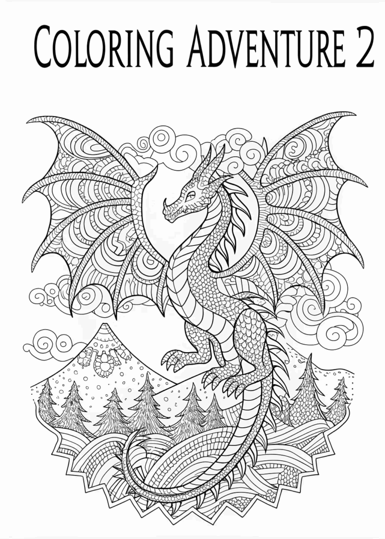 84 Dragon Coloring Pages