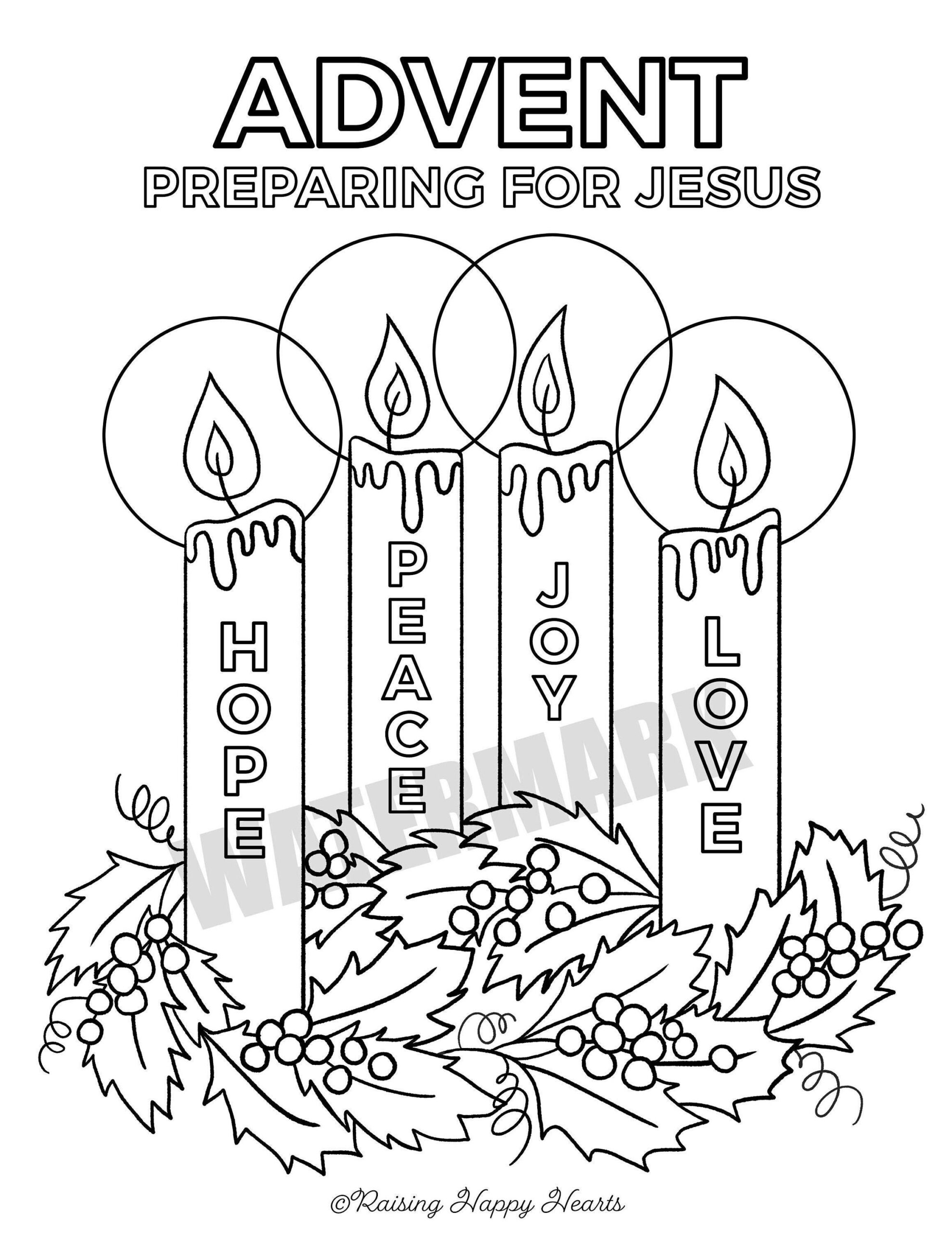 Advent Wreath Colouring Page Instant Download Advent For Kids for School Home Sunday School Homeschool catholic Christian Printout Etsy New Zealand