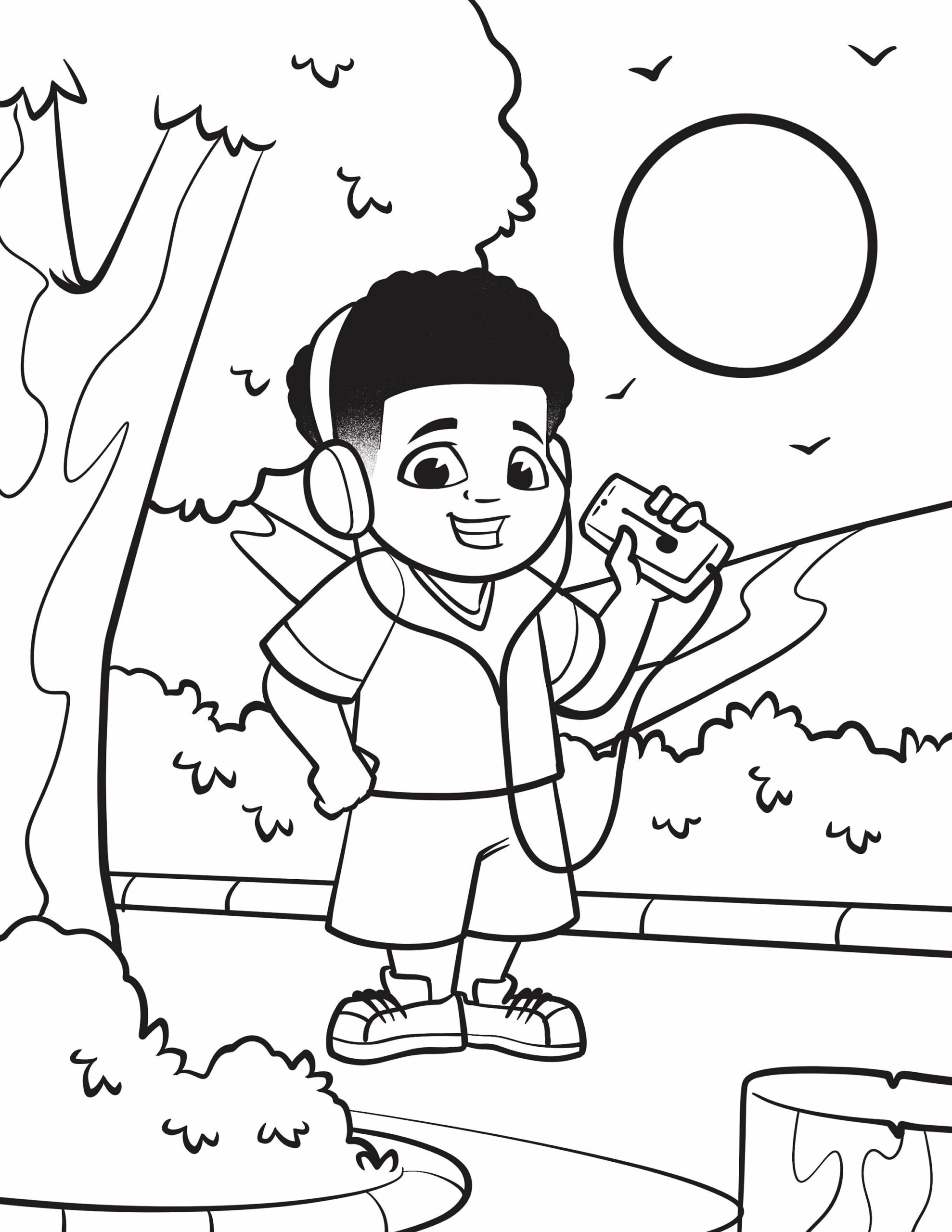 African American Children s Coloring Pages