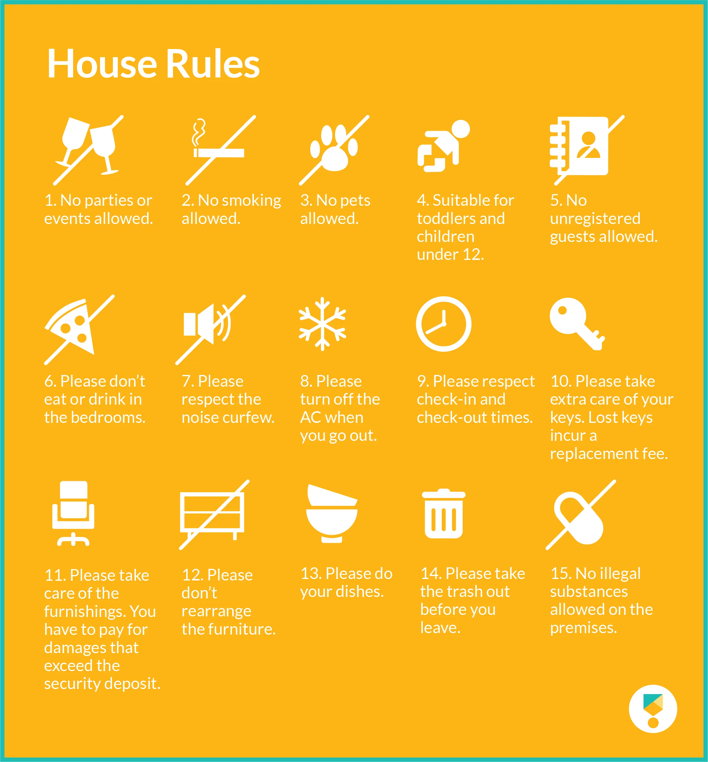 Airbnb House Rules Template 15 Examples Of Essential House Rules 