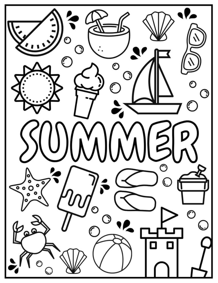 All About My Summer Free Printable
