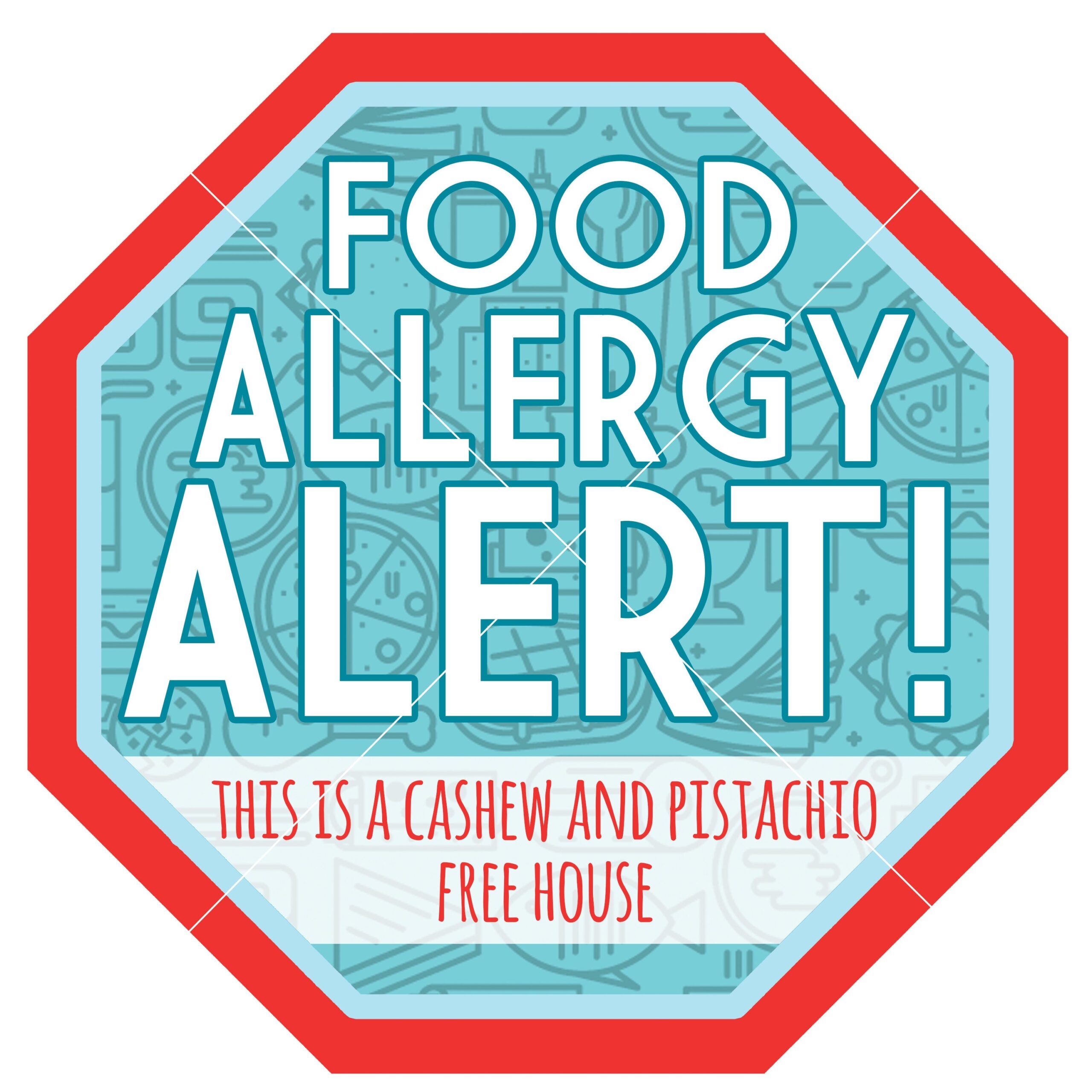 Free Printable Food Allergy Warning Signs