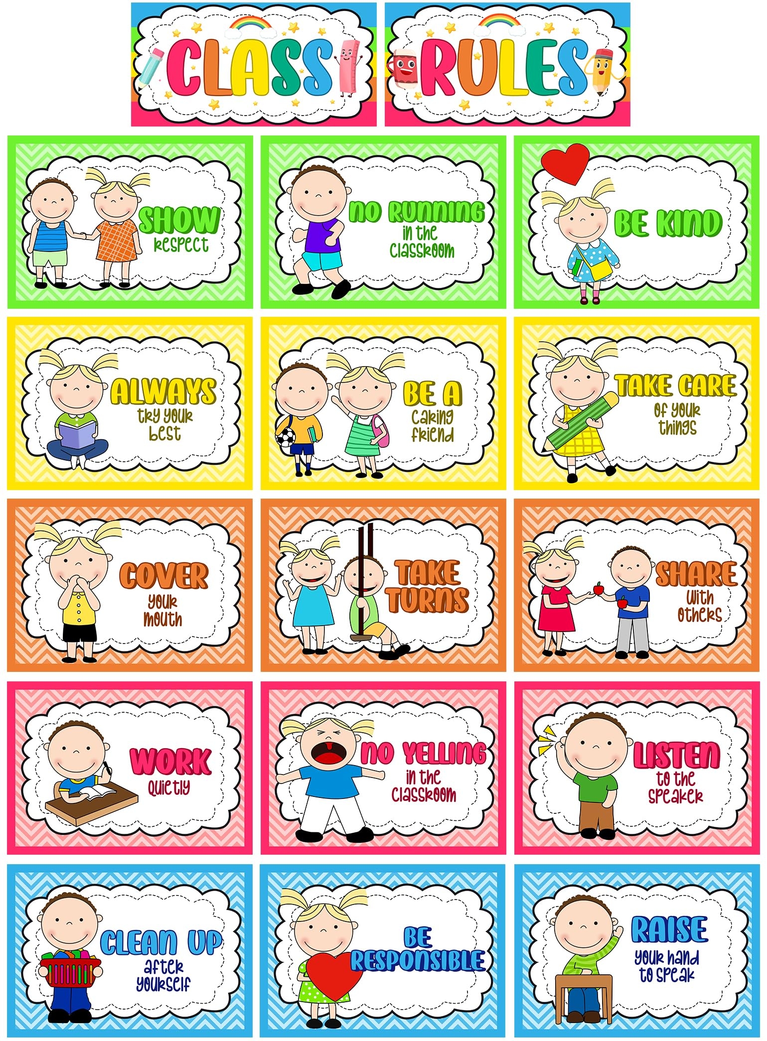 Preschool Classroom Rules Free Printables
