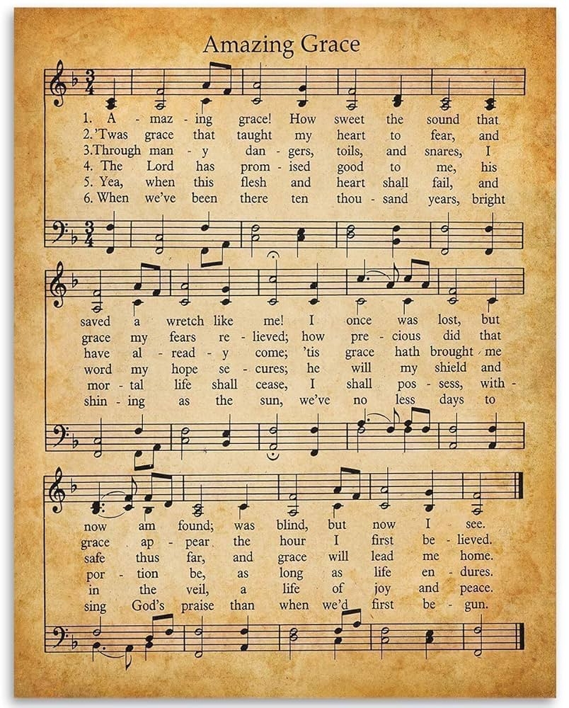 Amazing Grace Sheet Music Free Printable