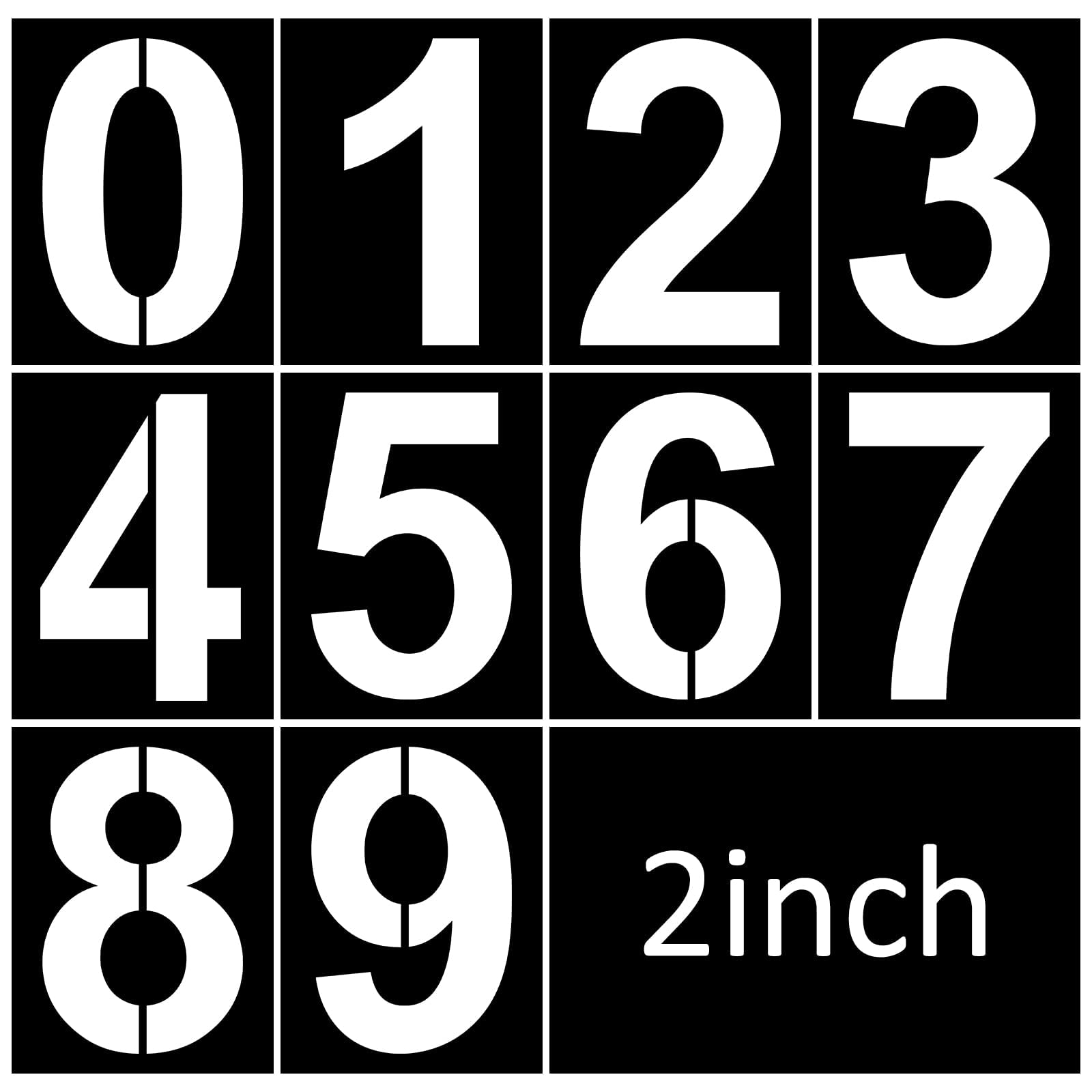 2 Inch Number Stencils Printable Free