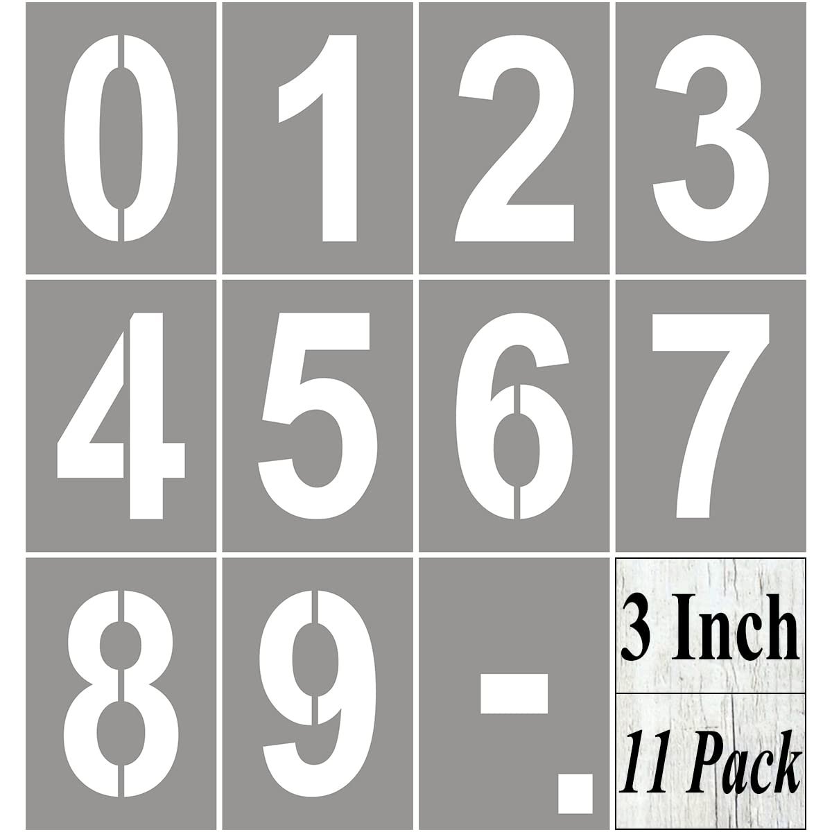 Amazon 3 Inch Large Number Stencils For Painting 11 Pack Number Stencil Templates For Curb Address Cakes Cookies Mailboxes And Crafts Reusable House Numbers Stencils For Wood Signs U0026 Cement Wall
