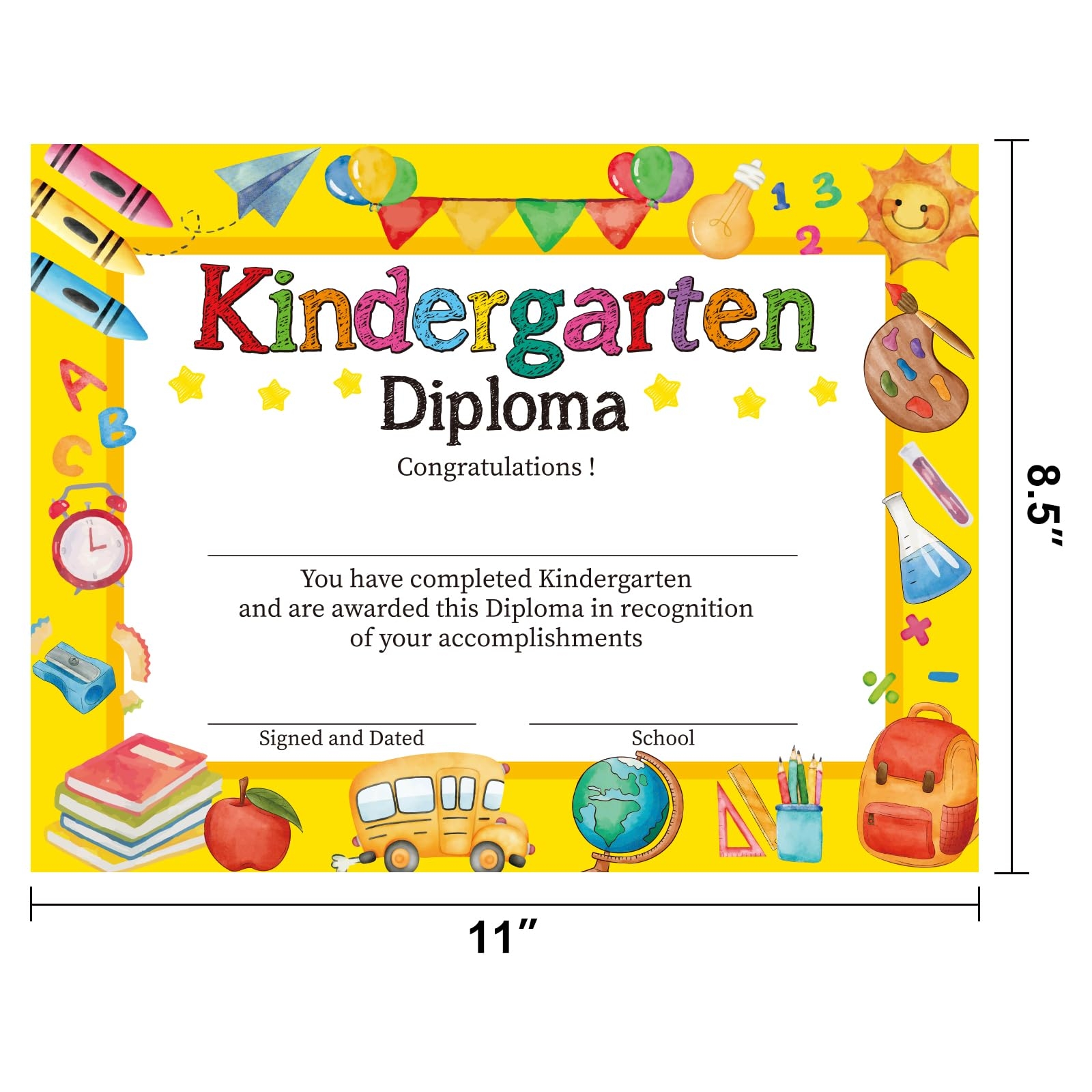 Amazon 35 Pcs Kindergarten Diploma Certificate For Kids Kindergarten Graduation Award Certificates For Kids Students Teachers Graduation Supplie 
