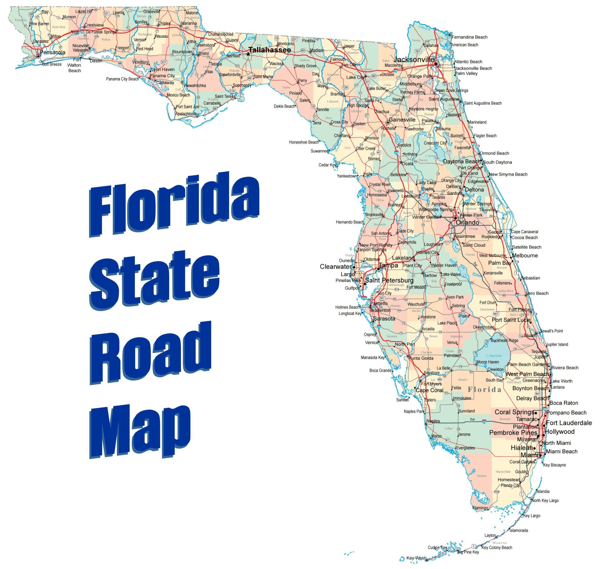 Amazon 3drose Print Of Florida Cities And State Map Mouse Worksheets Library