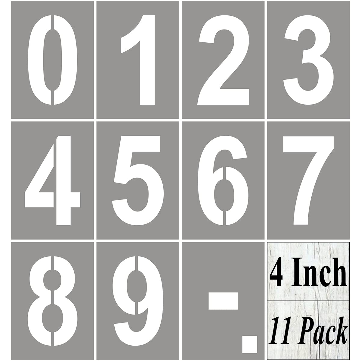 4 Inch Number Stencils Printable Free