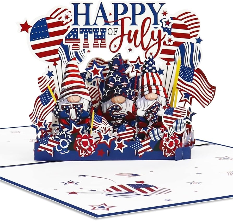 Amazon 4th Of July Pop Up Cards July Greeting Cards 4th 