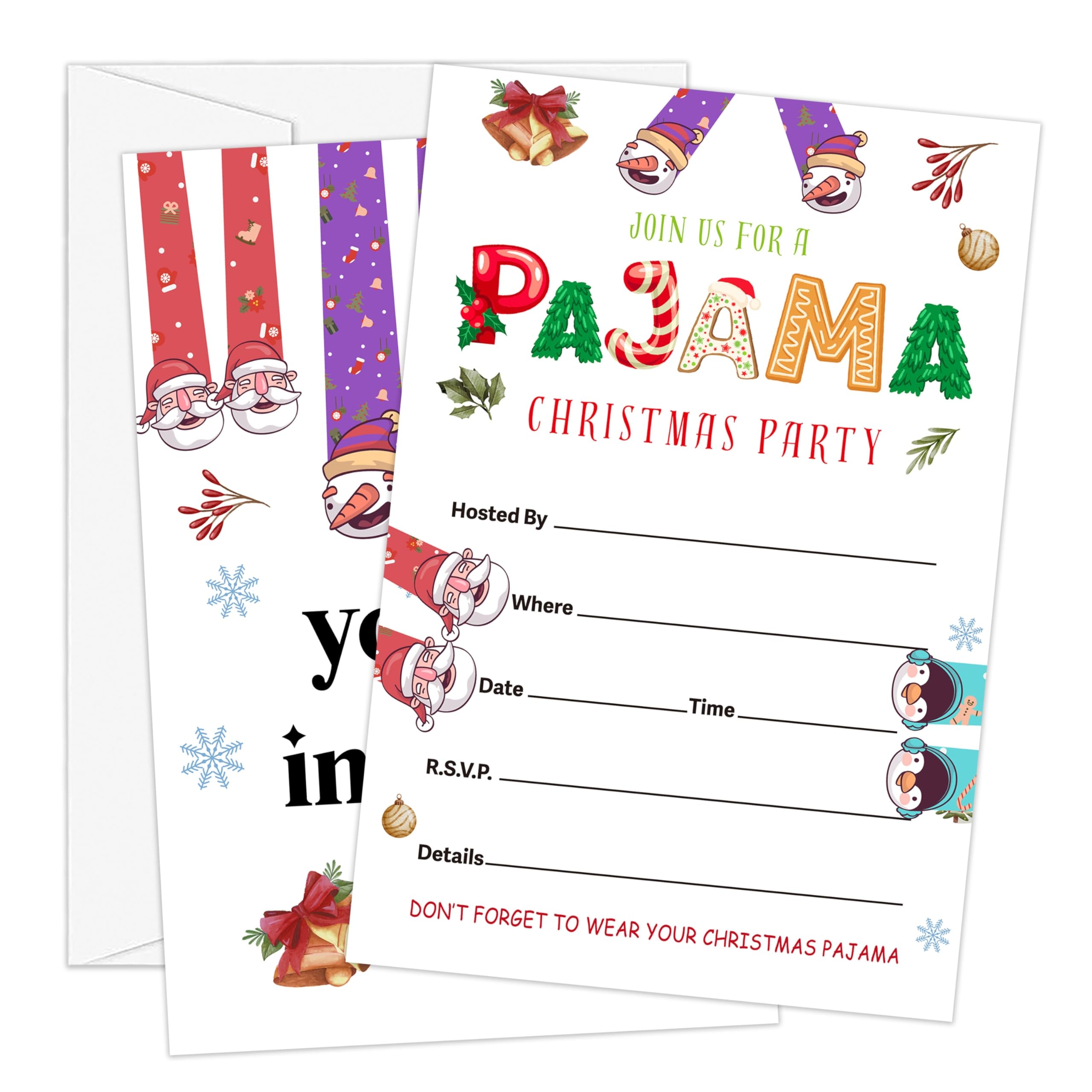 Pajama Party Invitations Free Printable