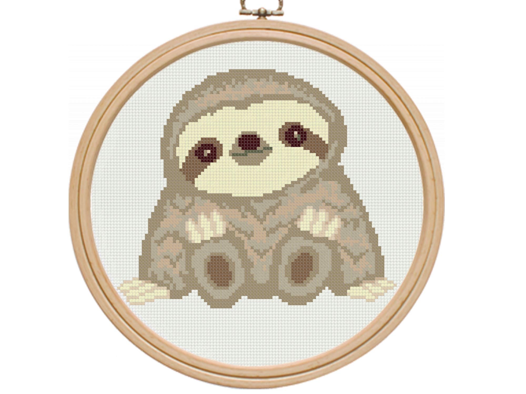Amazon Cross Stitch Pattern Sloth PDF Modern Counted Easy Cross Stitch Paterns Printable Cute Animals Cross Stitch Chart For Beginners Materials Are NOT Included Arts Crafts U0026 Sewing