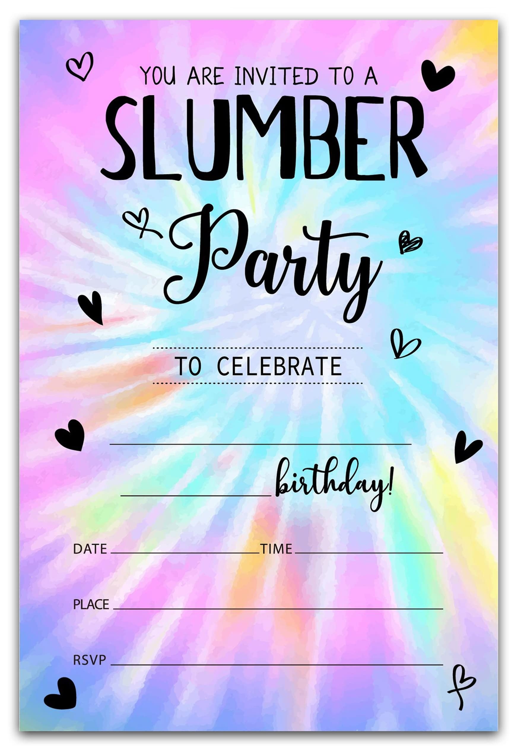 Free Printable Slumber Party Invitations
