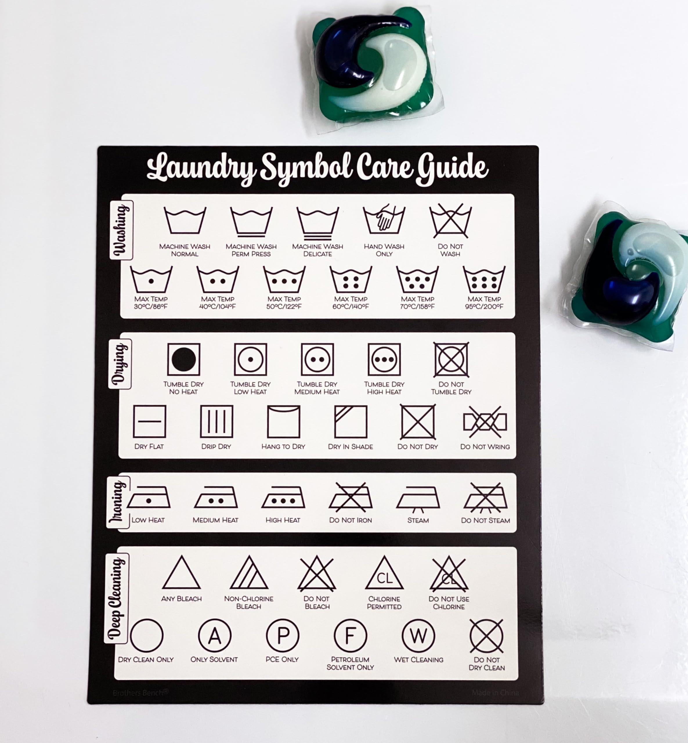 Amazon Farmhouse Laundry Symbols Magnet 8x10 Laundry Symbols Chart 39 Icons For Clothing Care Guide Laundromat Care Symbol Wall Art For Home Washing Room Sign Chart Laundromat Room Organization U0026 Decor 