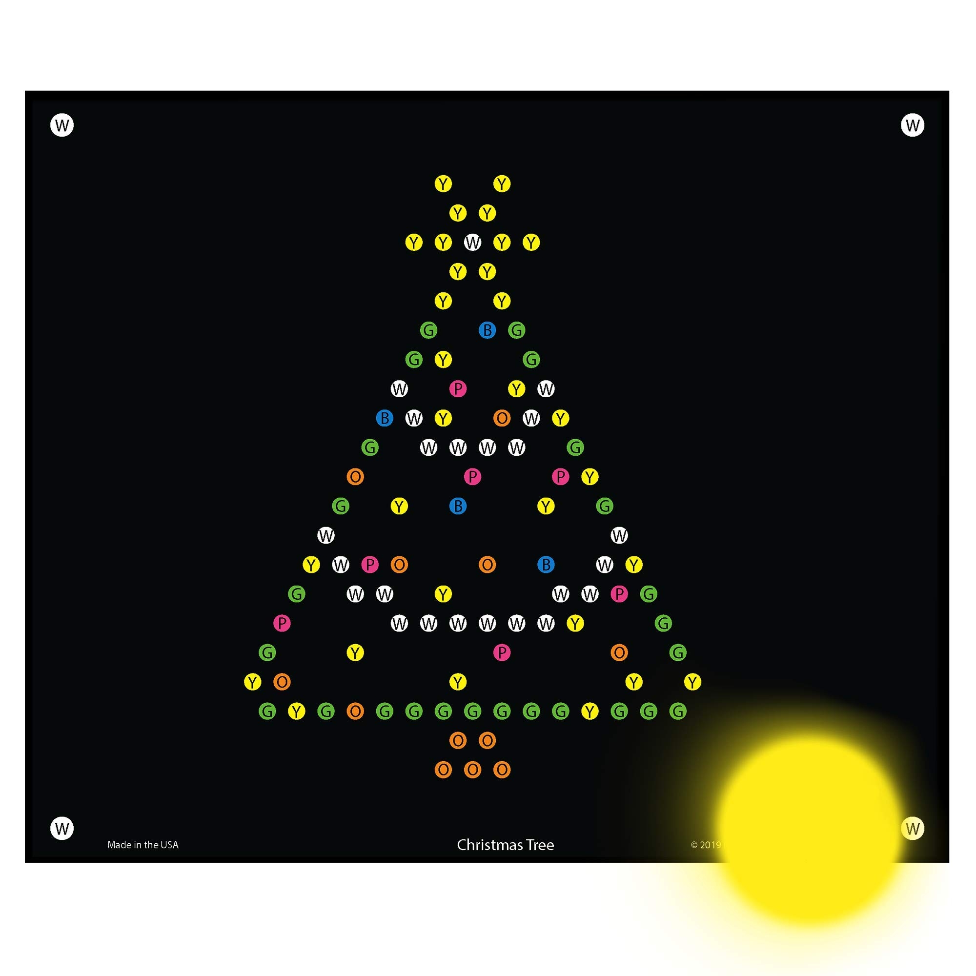 Amazon IllumiPeg Holiday Refill Templates For Basic Fun Lite Brite Ultimate Classic 10 Sheets 7x8 Office Products
