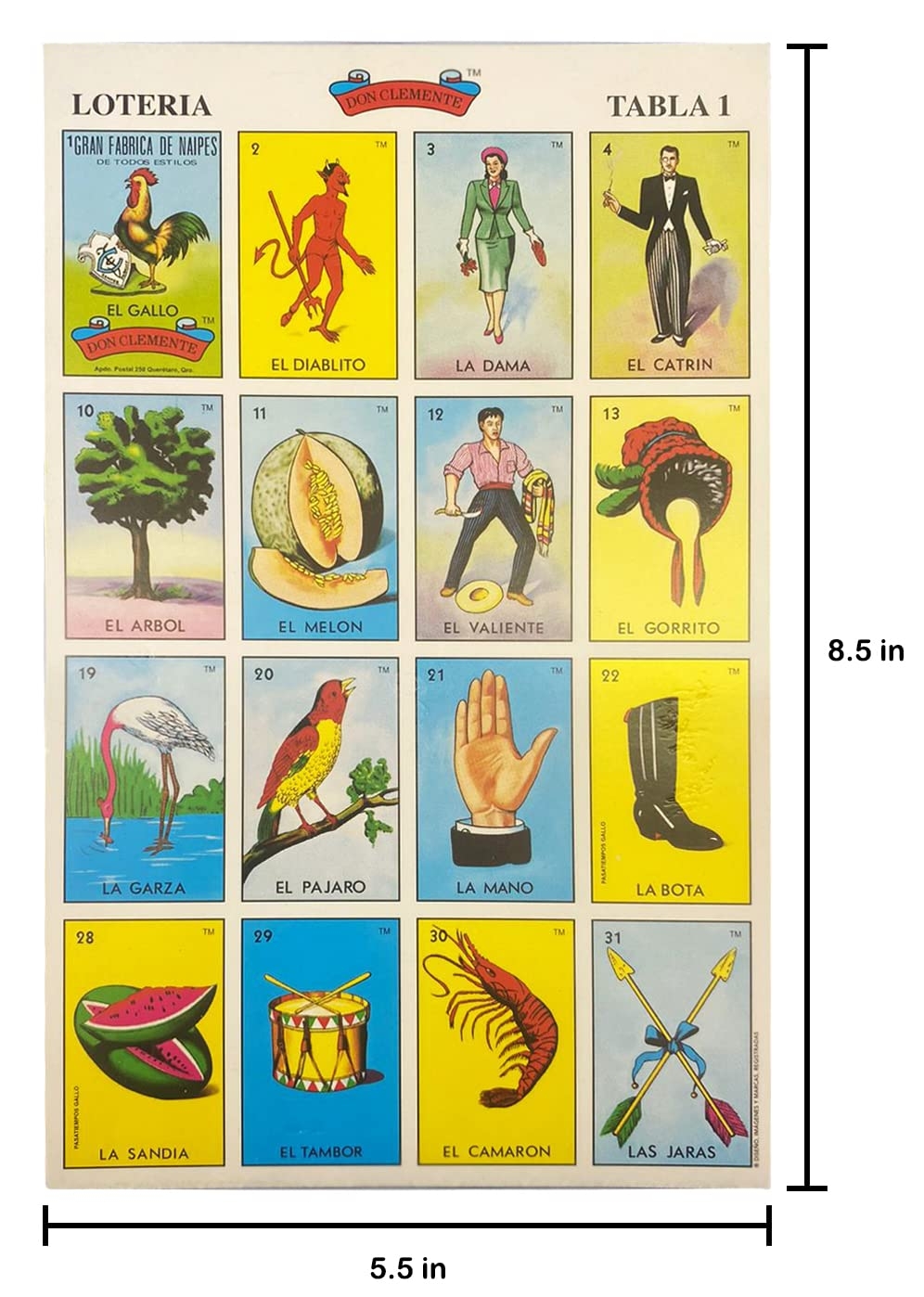 Free Printable Loteria Mexicana Cartas