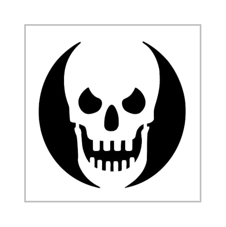 Amazon Skeleton Skull Stencil 4 Inch Halloween Design Holiday 