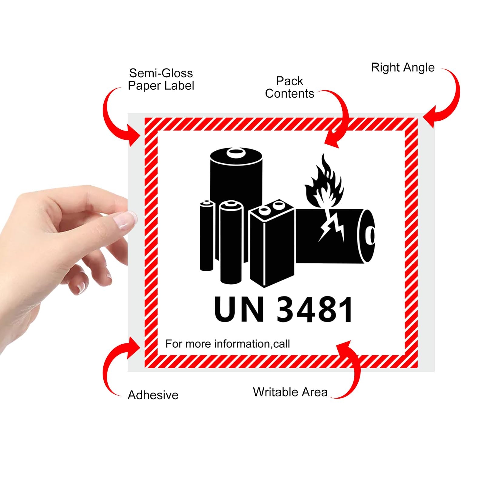 Amazon UN3481 Lithium Lon Battery Caution Labels 1000 Pack And Thermal Shipping Labels 4x6 Thermal Postage Labels Pack Of 500 Office 