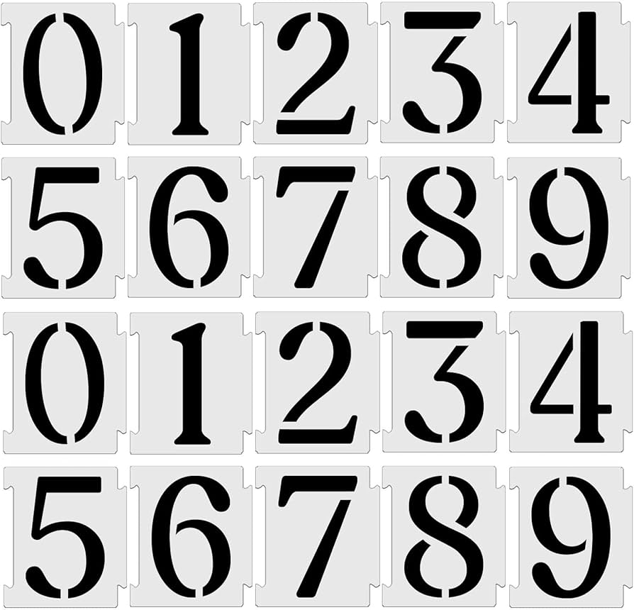 3 Inch Number Stencils Printable Free