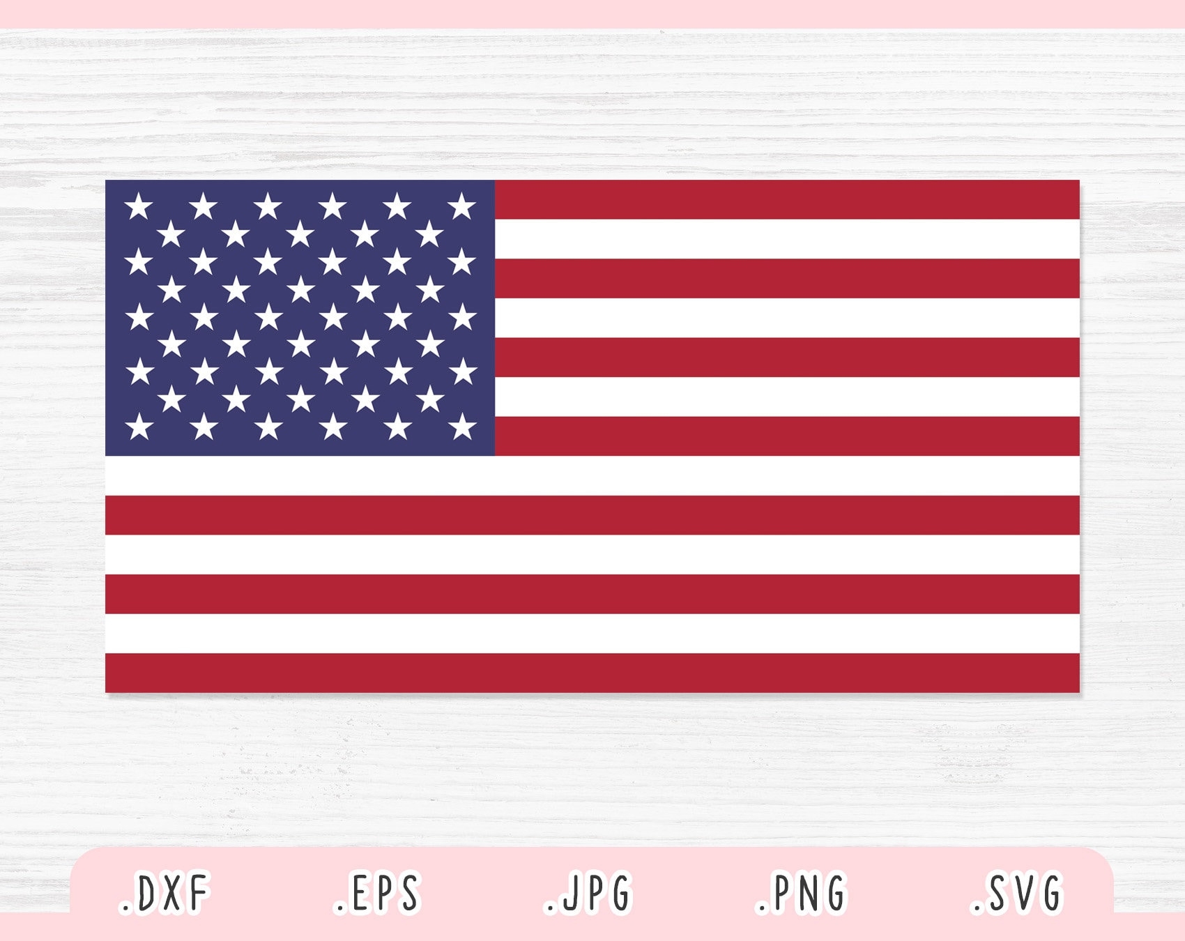 American Flag SVG Eps DXF Jpg Png American Flag Cut File For Cricut And Silhouette American Flag Clipart American Flag Vector Etsy Canada