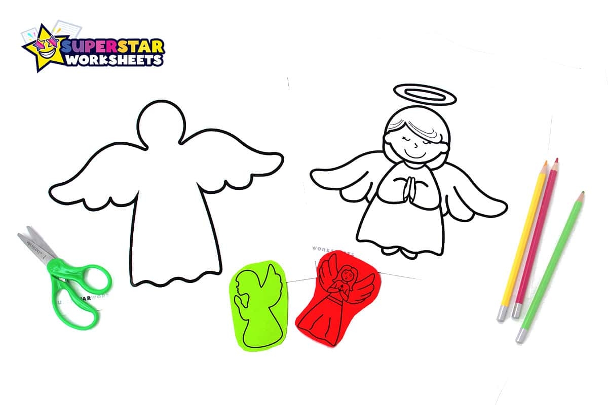 Angel Template Superstar Worksheets