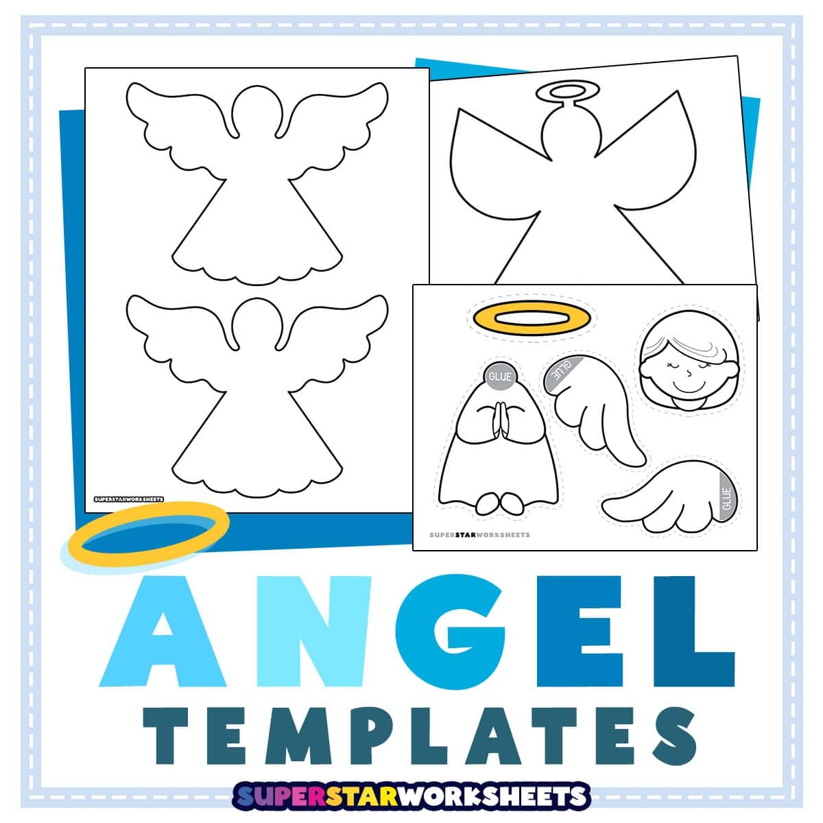 Angel Template Superstar Worksheets