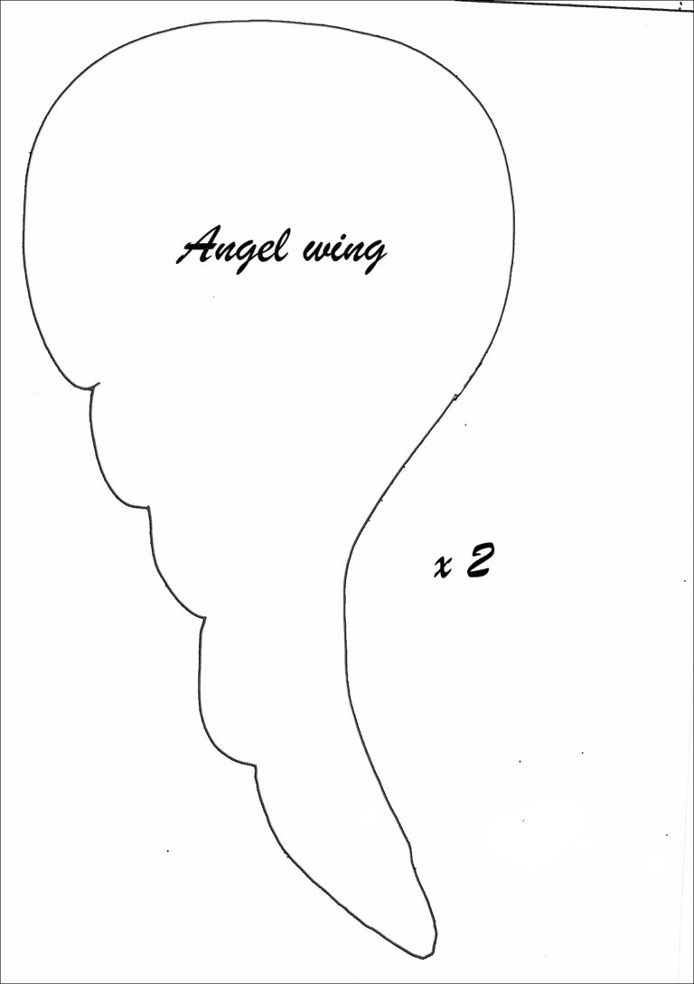 Angel Wings Template Free Printable