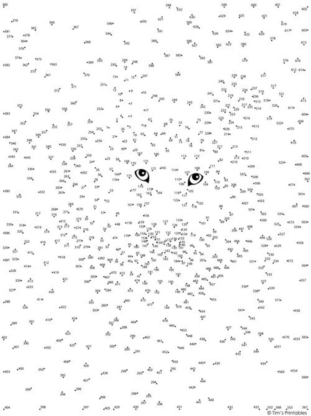 Difficult Dot To Dot Free Printables